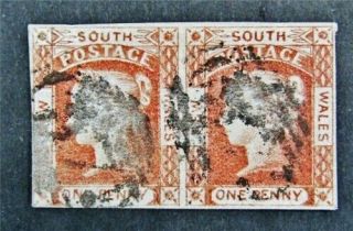 Nystamps British Australian States South Wales Stamp 12 $1200 Rare Pair