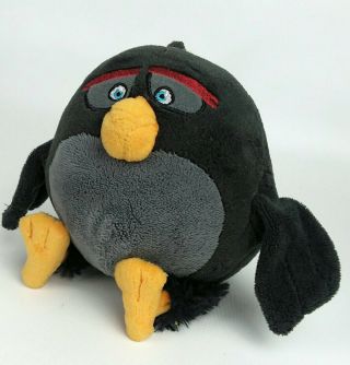 Rare Rovio Angry Birds Plush Black Bomb Bird From The Movie