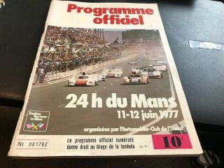 Le Mans 24 Hour Race 1977 - - - Programme - - - 11/12 June 1977 - - - Rare