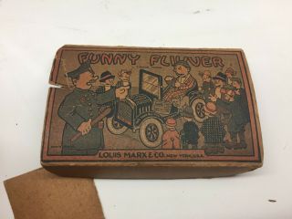 FUNNY FLIVVER BOX ONLY MARX RARE FIND 1930 ' S A 5