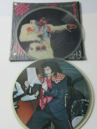 Rare Elvis Limited 45 Records Picture Disc Memphis Flash Double Set Estate