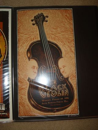 Emek Black Violin Artist Edition Poster S/n Out Of 100 Rare