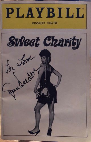 Gwen Verdon Signed Sweet Charity Broadway Playbill So Rare