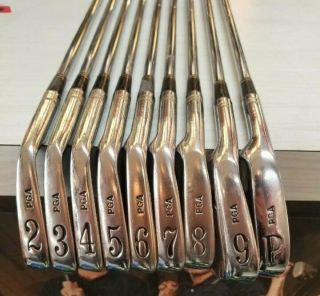 Rare Pga Tommy Armour Silver Scot Lh Irons 2 - Pw R - Steel