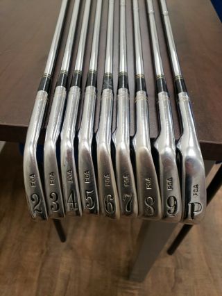Rare PGA Tommy Armour Silver Scot LH Irons 2 - PW R - Steel 5