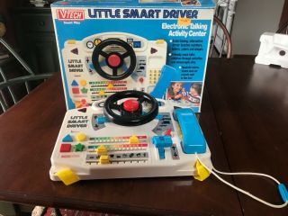 Vtech Little Smart Driver 1989 Electronic Talking Activity Center Rare
