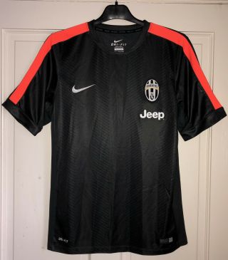 Juventus Football Shirt Medium Nike 2014 Pre Match Italy Top Training Rare