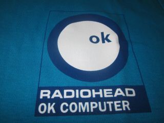 Radiohead Ok Computer Rare Record Store Promo Tee Shirt Small
