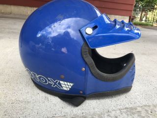Vintage Moto - X Mini Moto Motocross Helmet 1980’s Bmx Moto Peak Rare