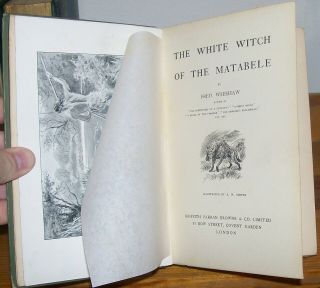 RARE Fred Whishaw WHITE WITCH OF THE MATABELE 1897 1st ed Africa Rhodesia 2