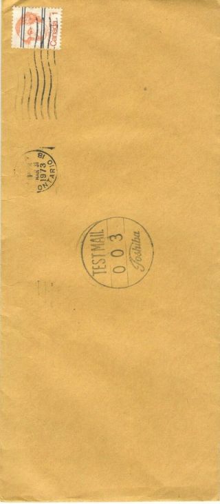 Test Mail,  Precancel No: 586xx,  Mar 31,  1973,  Rare Item. .  Gu - Jn08 - 002s