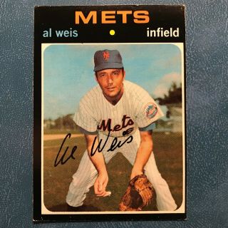 1971 Topps Set Al Weis Rare High Sp 751 N.  Y.  Mets - Nr -