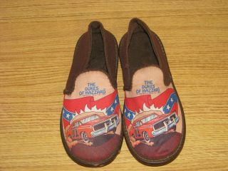 Dukes Of Hazzard 1981 General Lee Slippers Childrens Warner Bothers Nos Rare