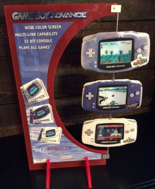 Very Rare 2001 Nintendo Gameboy Advance Store Counter Display,  Kiosk Mobile