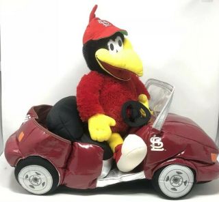 Build A Bear St Louis Cardinals Opening Day Car Golf Cart W/ Fredbird Plush Rare