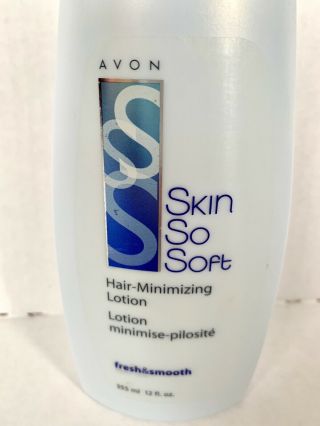 Rare Avon Skin So Soft Hair Minimizing Lotion Fresh & Smooth 12 Fl Oz 3