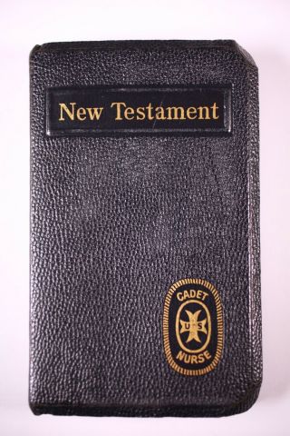 Very Rare Us Cadet Nurse Ww2 Testament Bible World War Ii United States