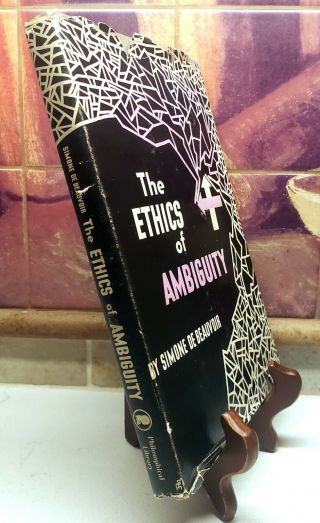 Simone De Beauvoir,  The Ethics of Ambiguity,  Rare 1st Edition w/ DJ (1948) 3