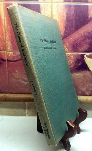 Simone De Beauvoir,  The Ethics of Ambiguity,  Rare 1st Edition w/ DJ (1948) 4
