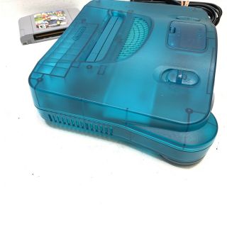 RARE Funtastic Ice Blue Nintendo 64 N64 Mario Kart Bundle 5