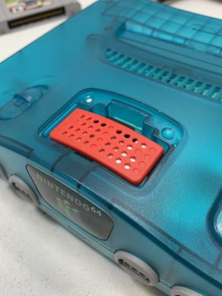 RARE Funtastic Ice Blue Nintendo 64 N64 Mario Kart Bundle 7