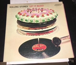 Rolling Stones Let It Bleed London Records ‎nps - 4 1969 Rare W/ Poster Ex/vg,
