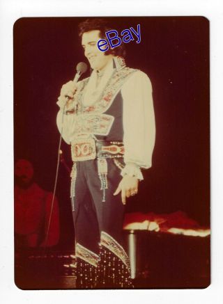 Elvis Presley Kodak Concert Photo - Gypsy Suit 1975 - Jim Curtin Rare