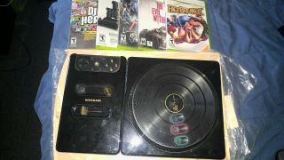 Dj Hero Renegade Limited Edition With Games (microsoft Xbox 360) Turntable Rare