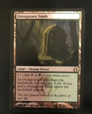 Overgrown Tomb Light Play Rare English - 2 Cards