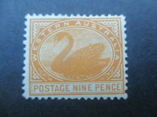 Western Australia Stamps: 9d Swan - Rare (g213)