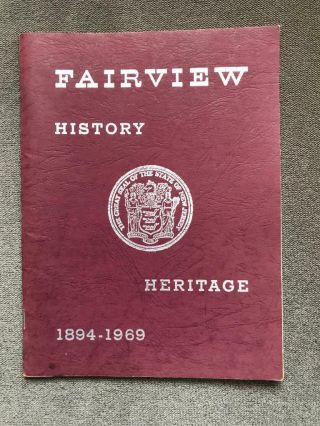 Rare 1969 1st Ed History Of Fairview Nj Jersey Vintage Photos