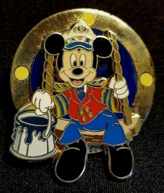 Rare 2002 Disney Cruise Line Pin Event Sprucing Up The Ship Captain Mickey Pin