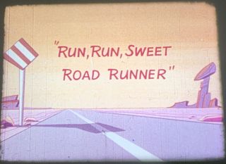 16mm film RUN RUN SWEET ROAD RUNNER rare Warner Bros cartoon animation movie 5