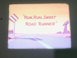 16mm film RUN RUN SWEET ROAD RUNNER rare Warner Bros cartoon animation movie 6