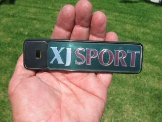 Rare Fits 87 - 03 Jaguar " Xj Sport " Trunk Emblem Xj40 Xj6 Xj8 Xj12 Xjr Vanden Plas