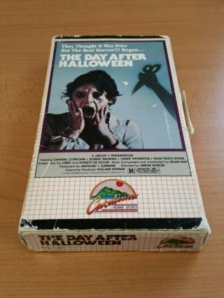 The Day After Halloween VHS rare Horror Catalina Night Snapshot Insane 3