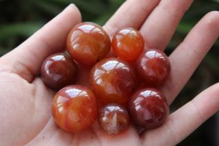 Best 120g Natural Rare Red Agate Polishing Crystal Sphere Ball Healing