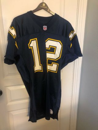 Rare Vintage Nfl Starter La Chargers 12 Stan Humphries? Jersey Size 50 Long Usa