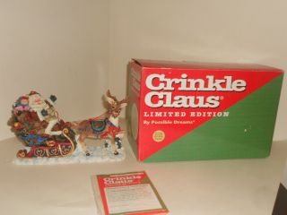 Rare Possible Dreams Crinkle Claus Dashing Through The Snow Limited Ed.  659902