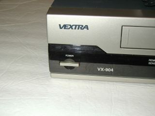 VEXTRA VX - 904 VHS VCR ULTRA RARE VCR COLLECTOR ' S W/CABLES,  REMOTE,  TAPE 2