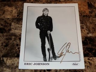 Eric Johnson Rare Hand Signed Promo Press 8x10 Photo Authentic Autographed,