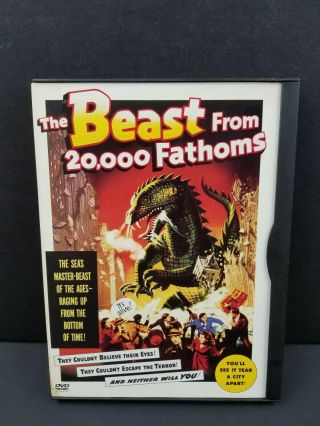 The Beast From 20,  000 Fathoms (dvd,  2003) Wb Harryhausen Rare Oop Sci Fi Movie