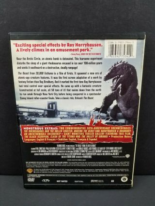 The Beast From 20,  000 Fathoms (DVD,  2003) WB Harryhausen Rare OOP Sci Fi Movie 2