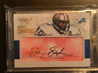 Rare Barry Sanders - Red Retired Cuts 2/3 - 2017 Panini Certified Cuts