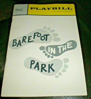 Rare Vintage Playbill - Biltmore Theatre - Barefoot In The Park - October 1965