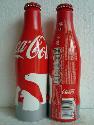Rare Coca Cola “polar Bear” Aluminium Bottle From The Benelux 2013