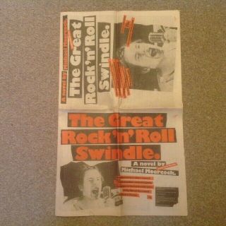 Sex Pistols Rock N Roll Swindle Rare 1980 Newspaper Punk Jamie Reid 3