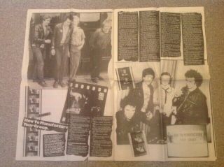 Sex Pistols Rock N Roll Swindle Rare 1980 Newspaper Punk Jamie Reid 4