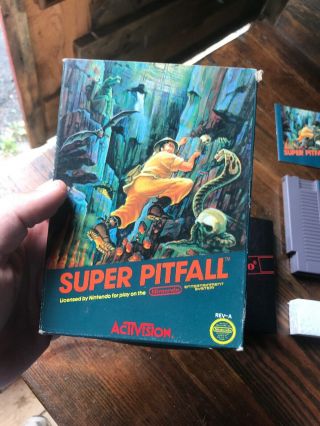 Pitfall Nintendo Entertainment System 1987 Complete Box CIB NES Vtg Rare 2