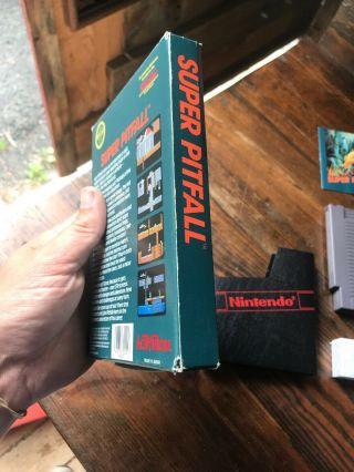 Pitfall Nintendo Entertainment System 1987 Complete Box CIB NES Vtg Rare 5